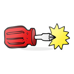 cartoon screwdriver