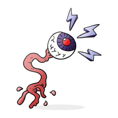 cartoon gross electric halloween eyeball