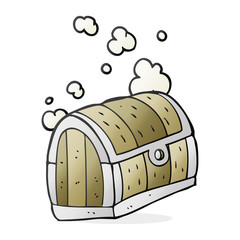 cartoon treasure chest
