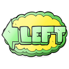 cartoon left symbol