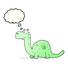 thought bubble cartoon dinosaur