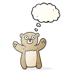 thought bubble cartoon teddy bear