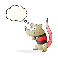 thought bubble cartoon rat