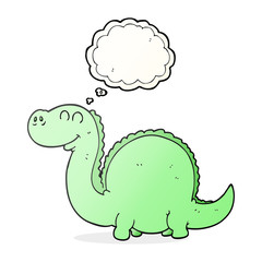 thought bubble cartoon dinosaur