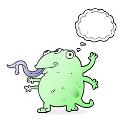 thought bubble cartoon alien