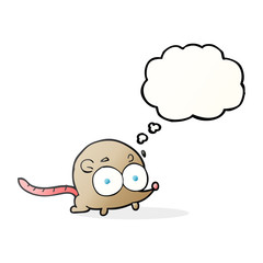 thought bubble cartoon mouse