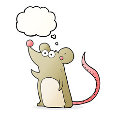 thought bubble cartoon mouse
