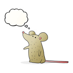 thought bubble cartoon mouse
