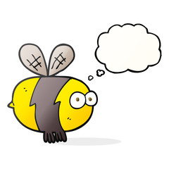 thought bubble cartoon bee