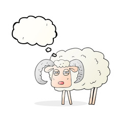 thought bubble cartoon ram