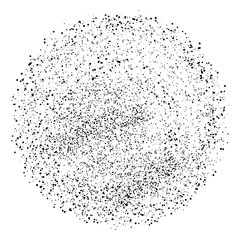 Round halftone pattern, circle, vector