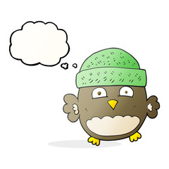 thought bubble cartoon cute owl