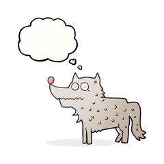 thought bubble cartoon dog