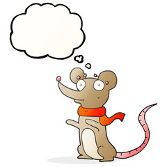 thought bubble cartoon mouse