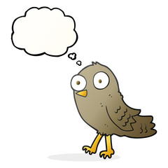thought bubble cartoon bird