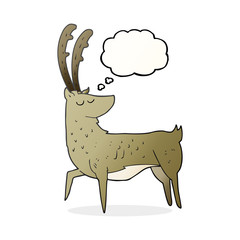 thought bubble cartoon manly stag