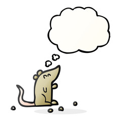 thought bubble cartoon mouse
