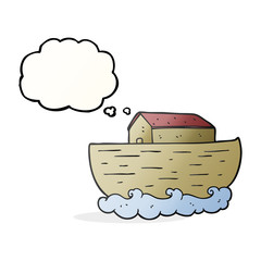 thought bubble cartoon noah's ark