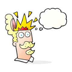 thought bubble cartoon man with exploding head