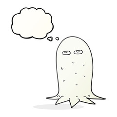 thought bubble cartoon halloween ghost