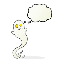 thought bubble cartoon halloween ghost