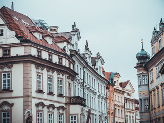 Obraz premium rowhouses prague