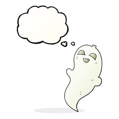 thought bubble cartoon halloween ghost