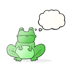thought bubble cartoon frog