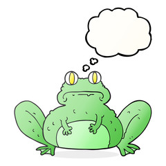 thought bubble cartoon frog