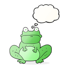 thought bubble cartoon frog