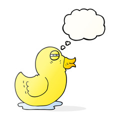 thought bubble cartoon rubber duck