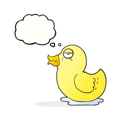 thought bubble cartoon rubber duck