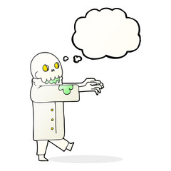 thought bubble cartoon zombie