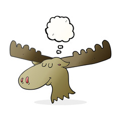 thought bubble cartoon moose