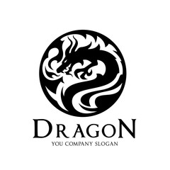 Dragon logo,Animal logo,tattoo,Vector Logo template
