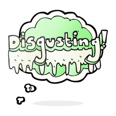 thought bubble cartoon disgusting symbol