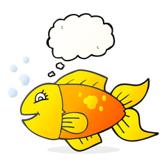 thought bubble cartoon fish