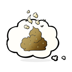 thought bubble cartoon gross poop