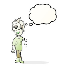 thought bubble cartoon zombie