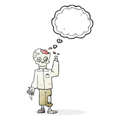 thought bubble cartoon zombie