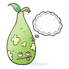 thought bubble cartoon pear