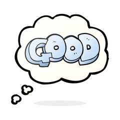 thought bubble cartoon Good symbol