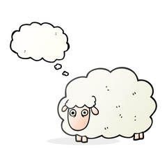 thought bubble cartoon farting sheep