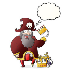 thought bubble cartoon pirate captain