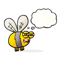 thought bubble cartoon bee