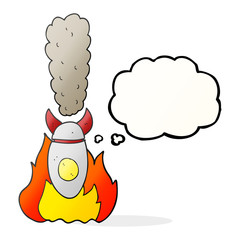 thought bubble cartoon falling bomb