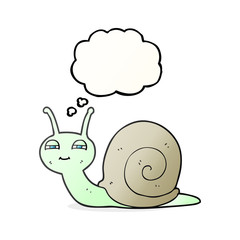thought bubble cartoon cute snail