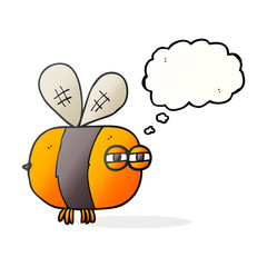 thought bubble cartoon angry bee
