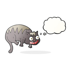 thought bubble cartoon cat