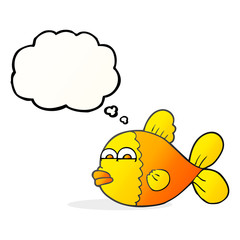 thought bubble cartoon fish